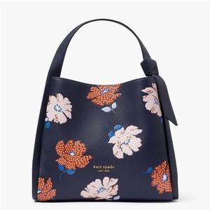 Kate spade Knott Dotty floral embossed medium crossbody tote